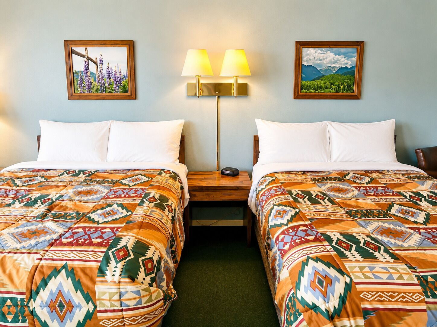 Standard Room, 2 Queen Beds | Blackout drapes, iron/ironing board, free WiFi, bed sheets