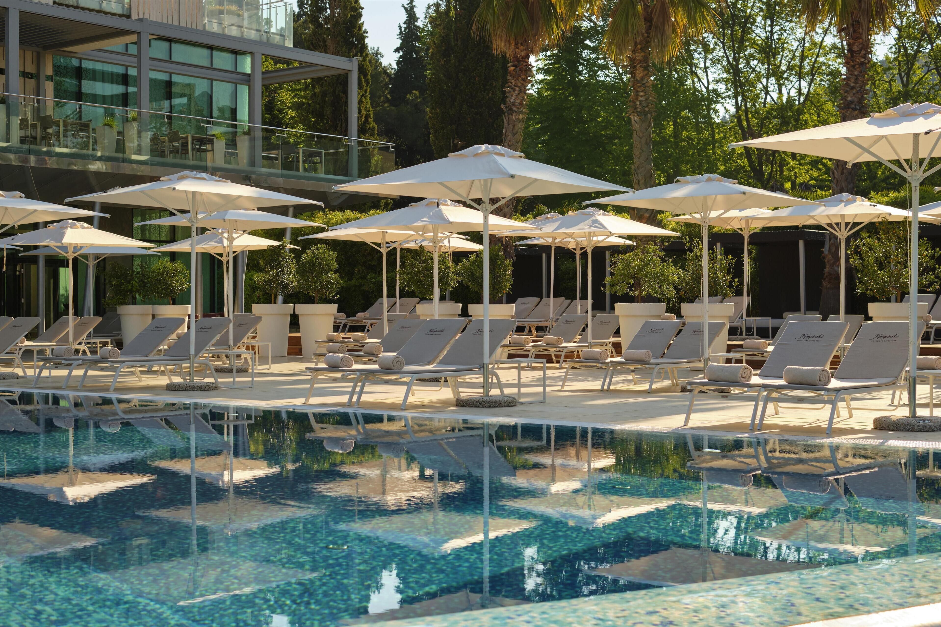 indoor pool, seasonal outdoor pool, pool cabanas (surcharge)