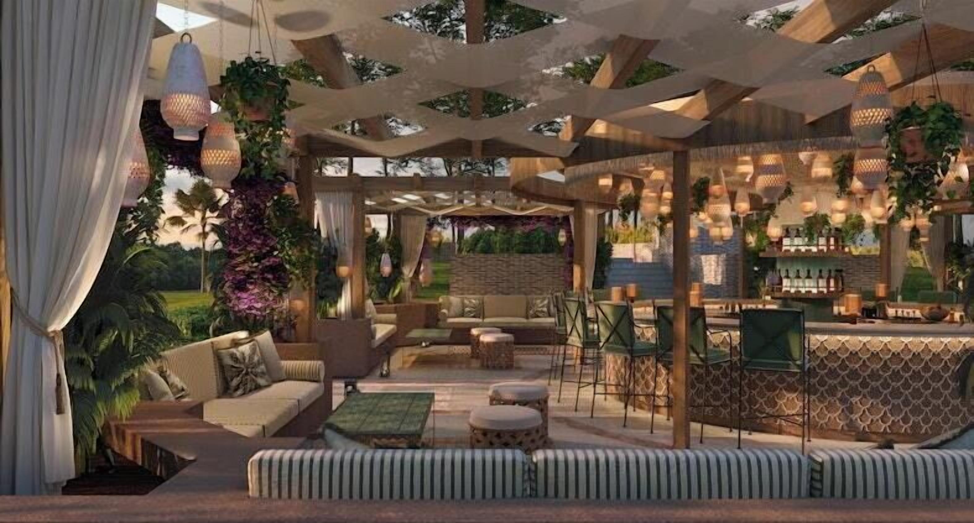 3 bars/lounges, een poolbar, een strandbar