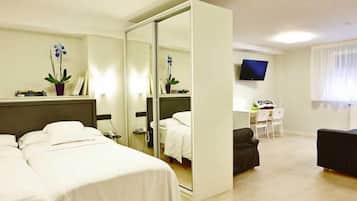 Premium bedding, down duvets, pillow-top beds, minibar