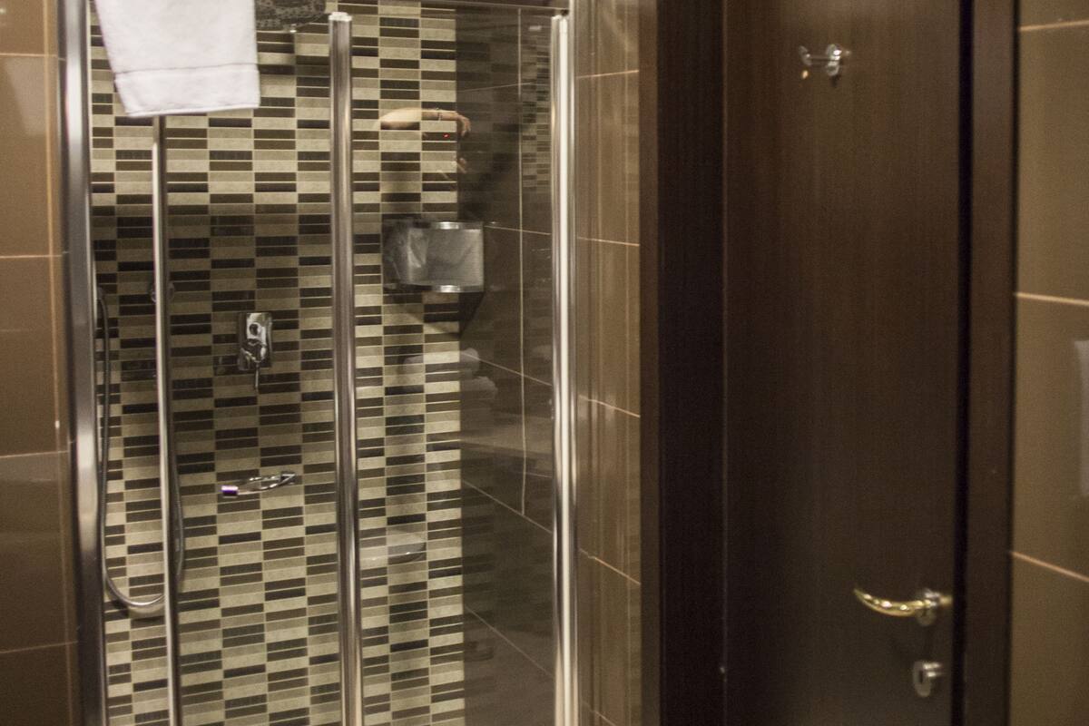 shower, free toiletries, hair dryer, slippers