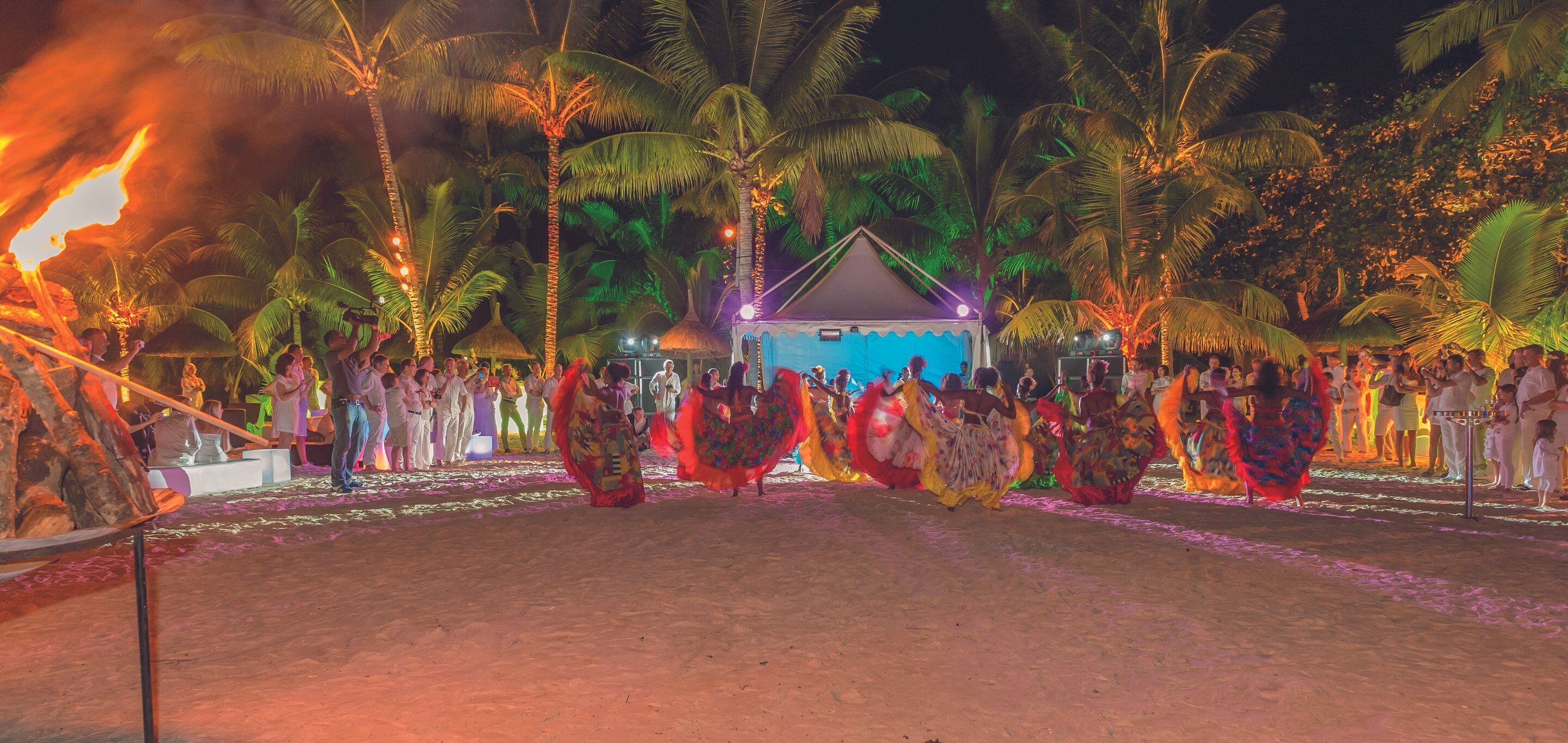 outdoor wedding area