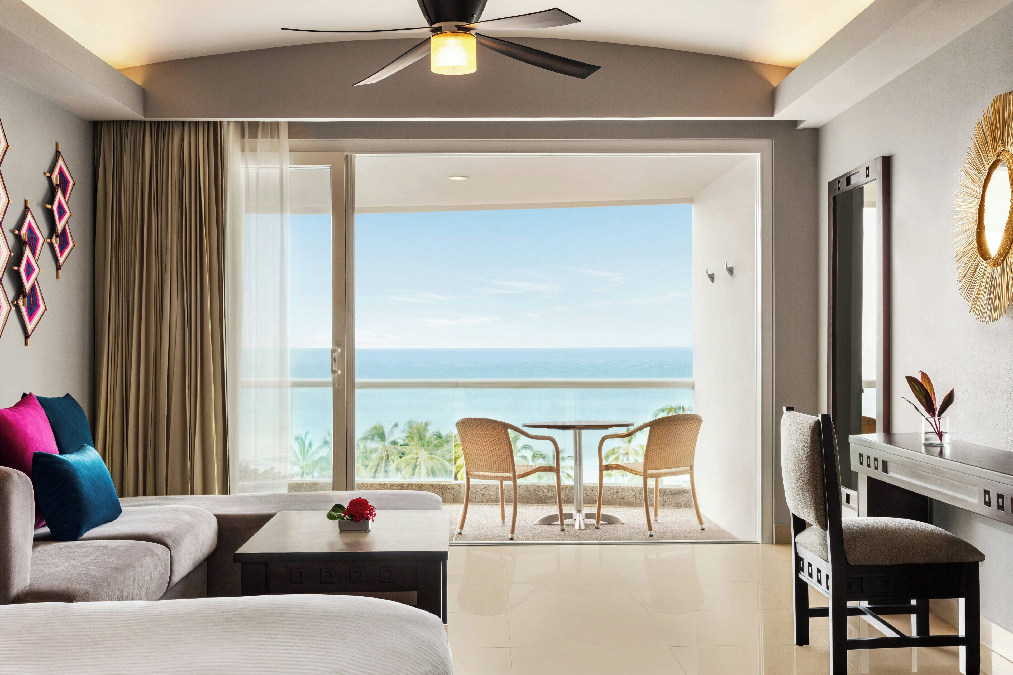 Junior Suite, 1 King Bed, Ocean View (Fiesta Club) | Minibar (free items), in-room safe, desk, blackout drapes