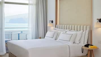 The Level Junior Suite Frontal Sea View | Ropa de cama de alta calidad, edredón y minibar