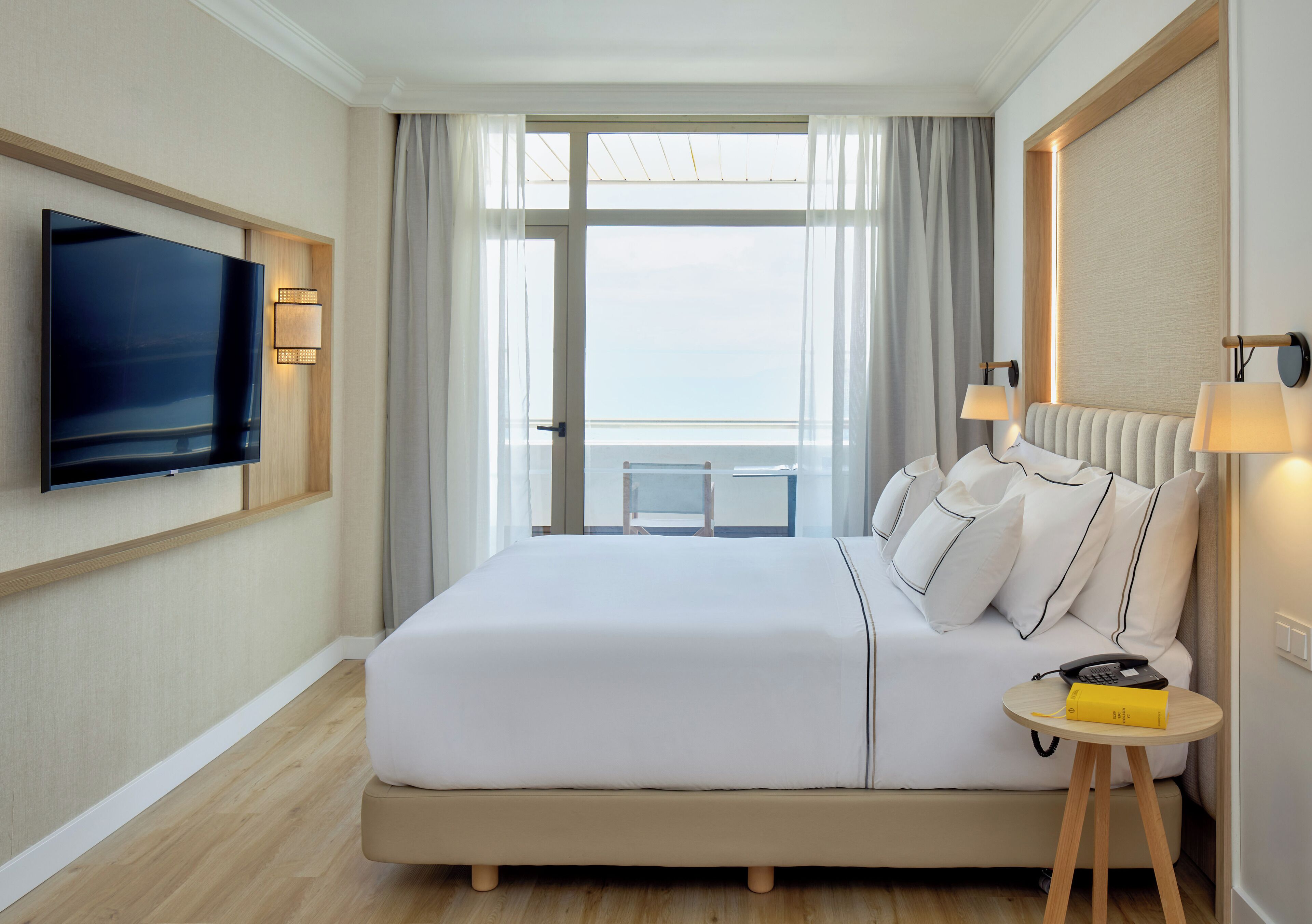 the level junior suite frontal sea view | 1 bedroom, premium bedding, down duvets, minibar