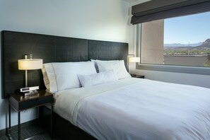 Premium bedding, down duvets, pillow-top beds, in-room safe