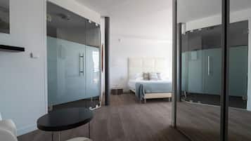 Double or Twin Room, Terrace, Sea View | Premium bedding, minibar, in-room safe, desk