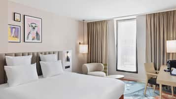 Ropa de cama de alta calidad y minibar
