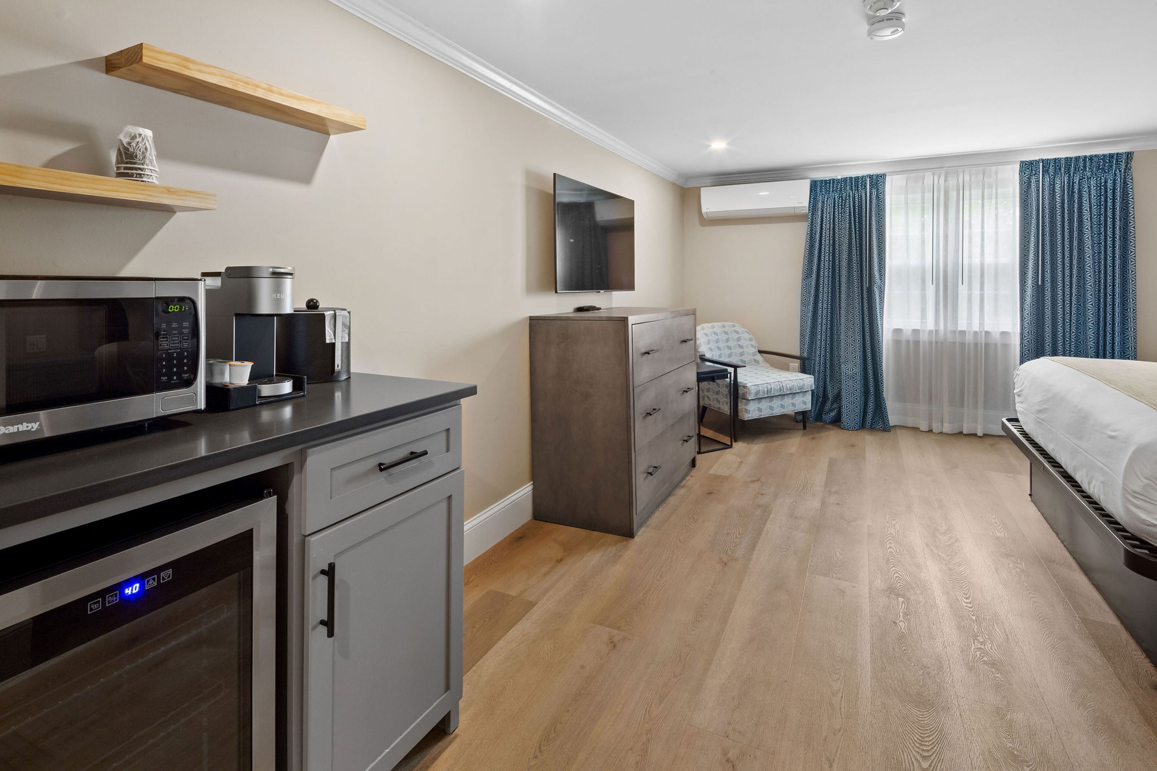 premium bedding, iron/ironing board, free wifi, bed sheets