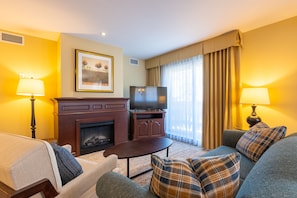 Hypo-allergenic bedding, pillow-top beds, desk, laptop workspace