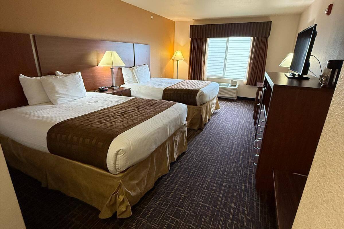 superior room, 2 queen beds, non smoking | desk, iron/ironing board, free wifi, bed sheets