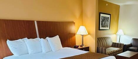 Laptop workspace, iron/ironing board, free WiFi, bed sheets