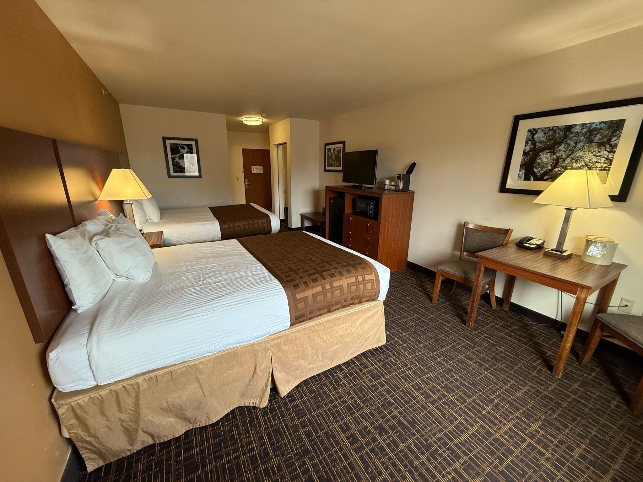 superior room, 2 queen beds, non smoking | desk, iron/ironing board, free wifi, bed sheets