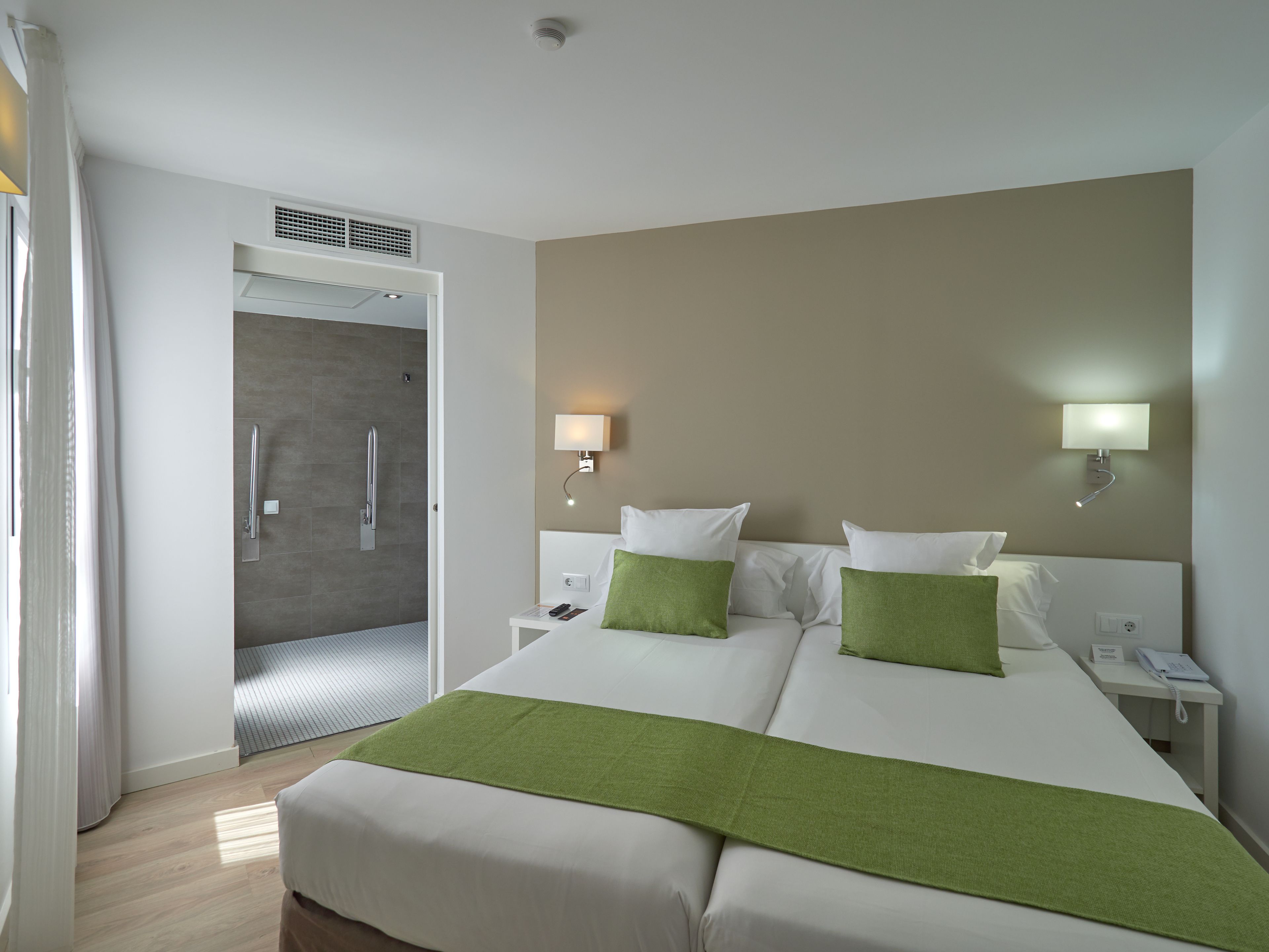 twin room, balcony | in-room safe, desk, soundproofing, iron/ironing board