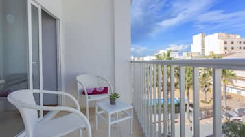 Uitzicht vanaf balkon