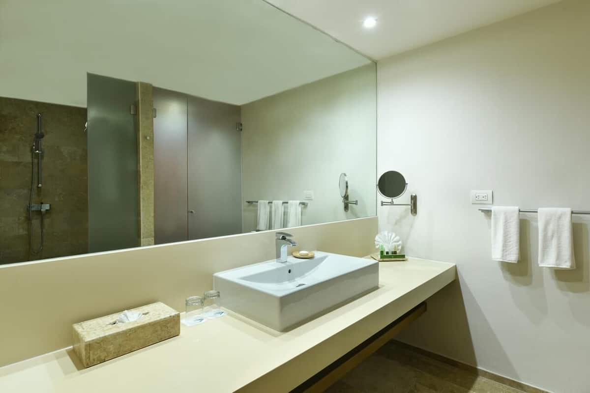 Baño | Regadera, amenidades de baño gratuitas, secadora de cabello, batas