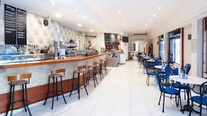 Breakfast and lunch served, Mediterranean cuisine