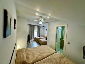 Family Apartment, 1 Bedroom, Terrace, Pool View (4 pax) | Blackout curtains, iron/ironing board, free WiFi, bed sheets - Apartamentos Turísticos Las Rosas de Capistrano (Nerja)