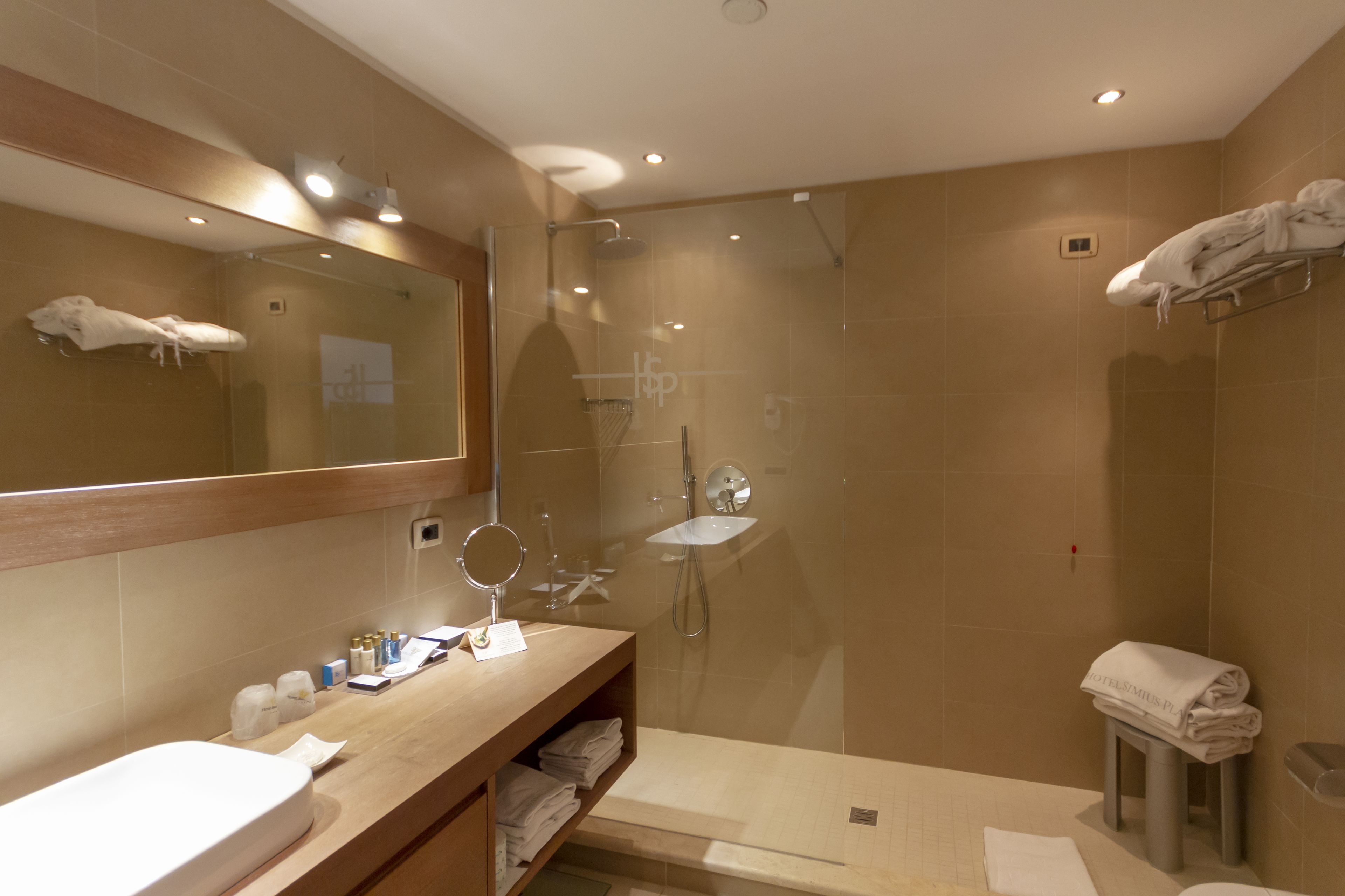 shower, rainfall showerhead, free toiletries, hair dryer