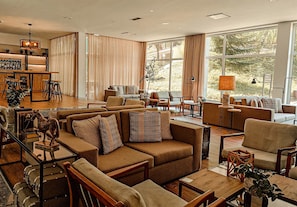 Poolside views, open daily