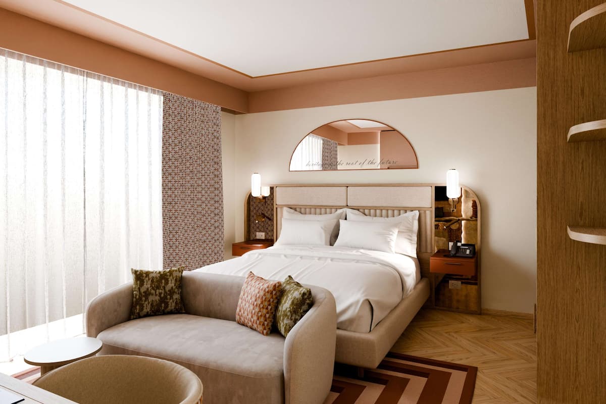 Chambre supérieure, 1 trÚs grand lit | Literie hypoallergénique, minibar, coffre-fort, bureau