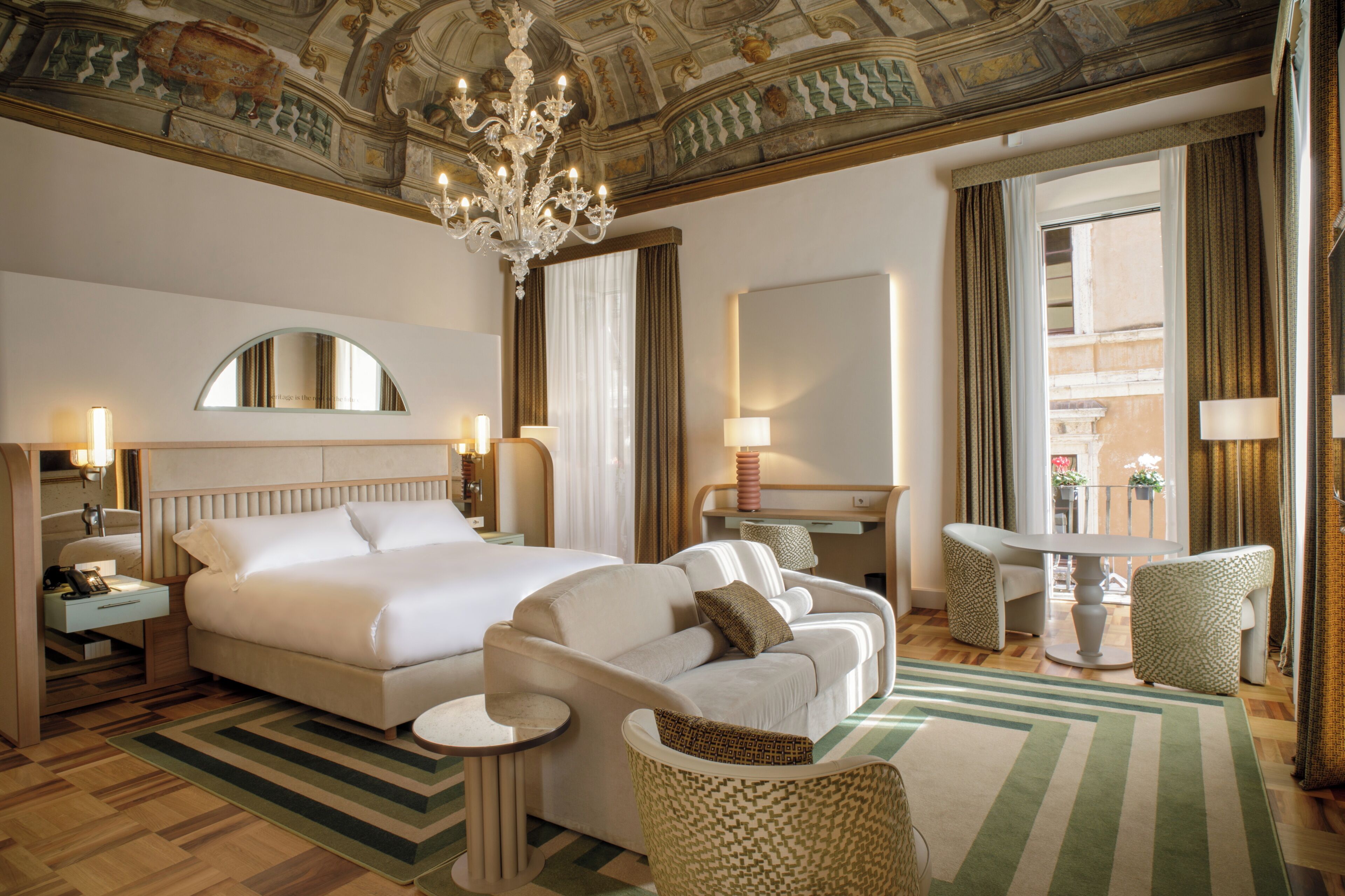 Suite, 1 King Bed (Rosetta) | Hypo-allergenic bedding, minibar, in-room safe, desk