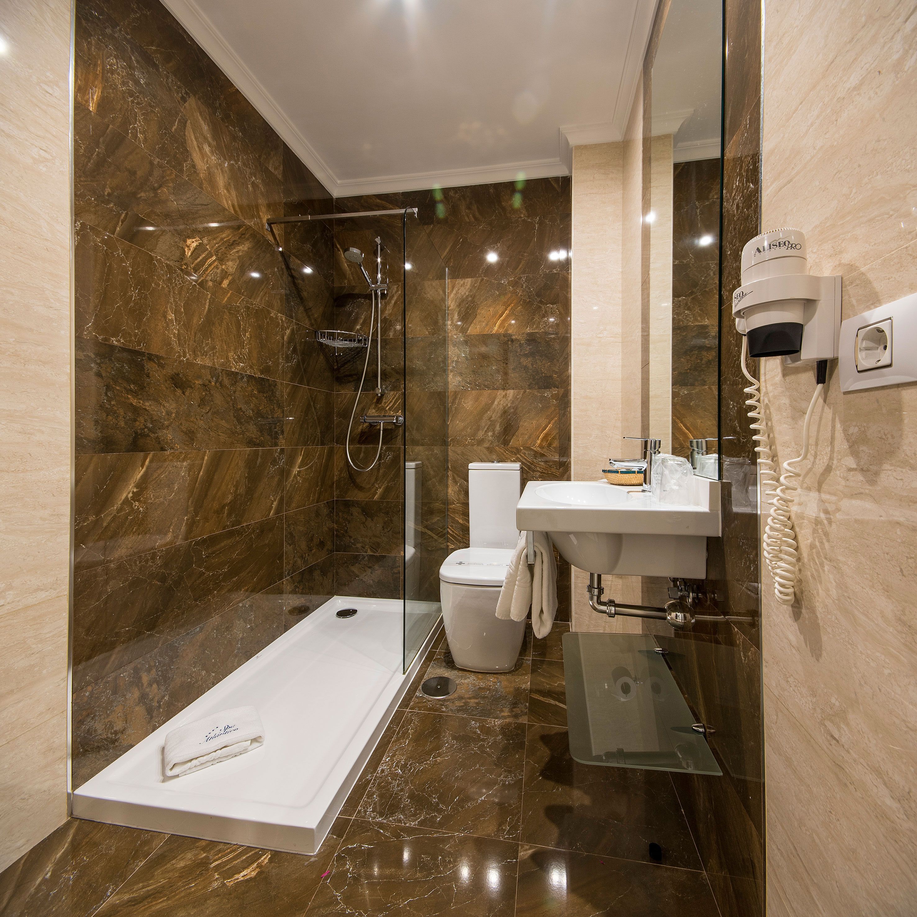 economy room (doble or twin) | bathroom | hair dryer, towels