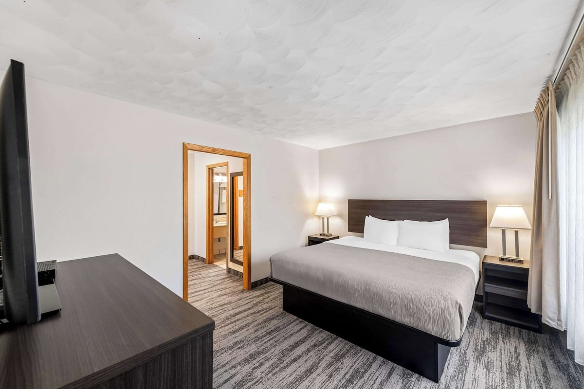 Suite, 1 kingsize bed met slaapbank, niet-roken | Een bureau, een strijkplank/strijkijzer, gratis wifi, beddengoed