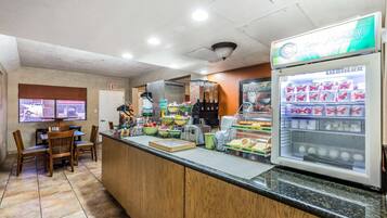 Café da manhã com buffet grátis