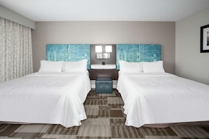 Room, 2 Queen Beds, Accessible, Non Smoking | Pillowtop beds, in-room safe, desk, laptop workspace