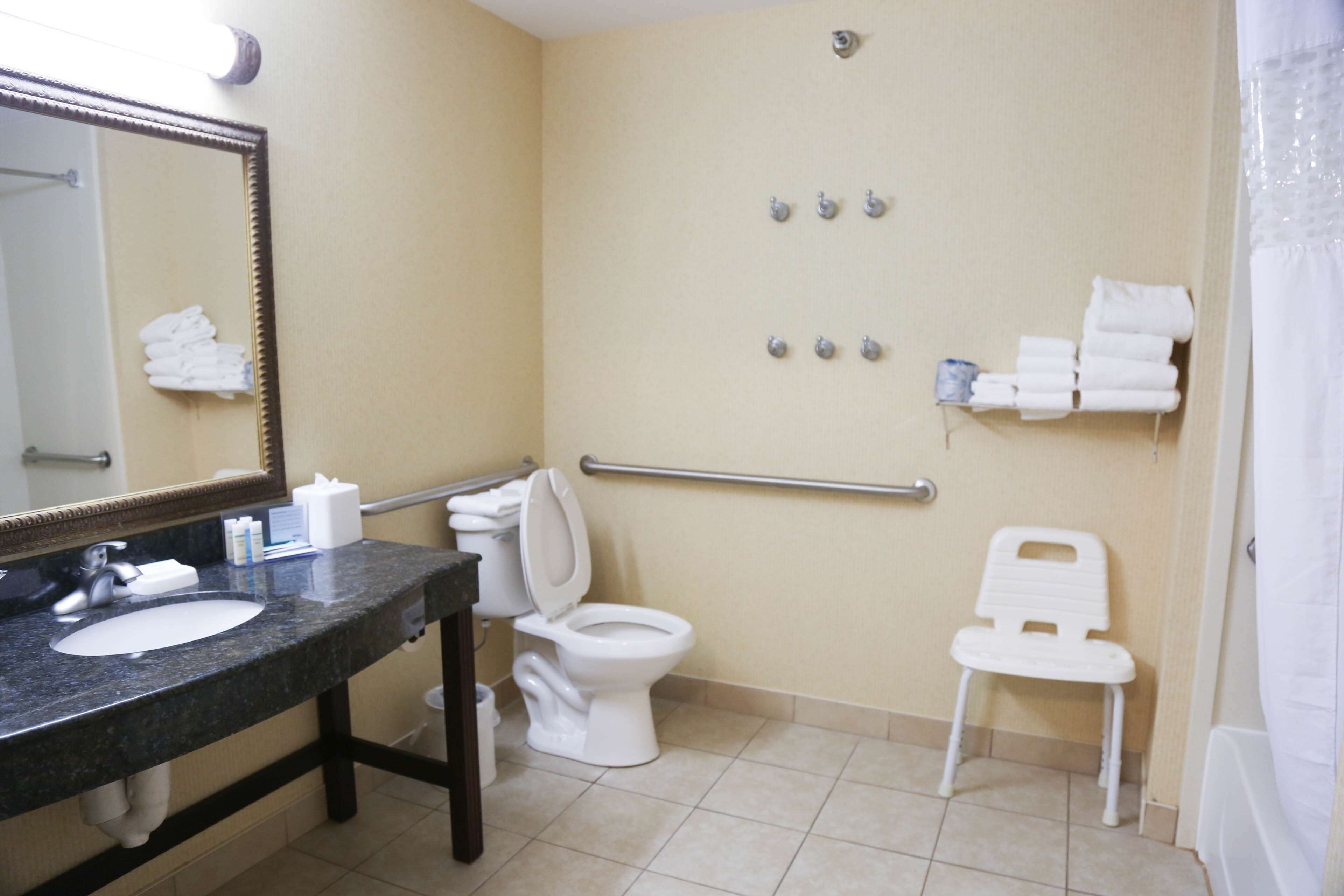 room, 2 queen beds, accessible, non smoking | bathroom | free toiletries, hair dryer, towels