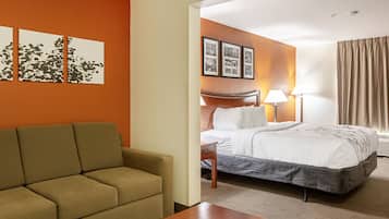 Studio - 1 kingsize-säng - tillgänglighetsanpassat - icke-rökare | Mörkläggningsgardiner, ljudisolering och strykjärn/strykbräda