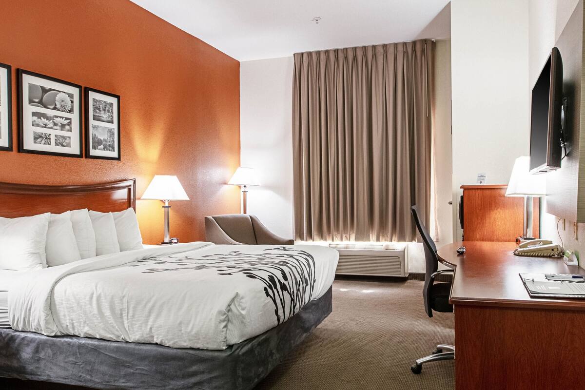 Blackout drapes, soundproofing, iron/ironing board, WiFi (free)