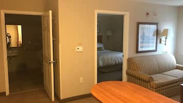 Premium bedding, pillow-top beds, in-room safe, desk