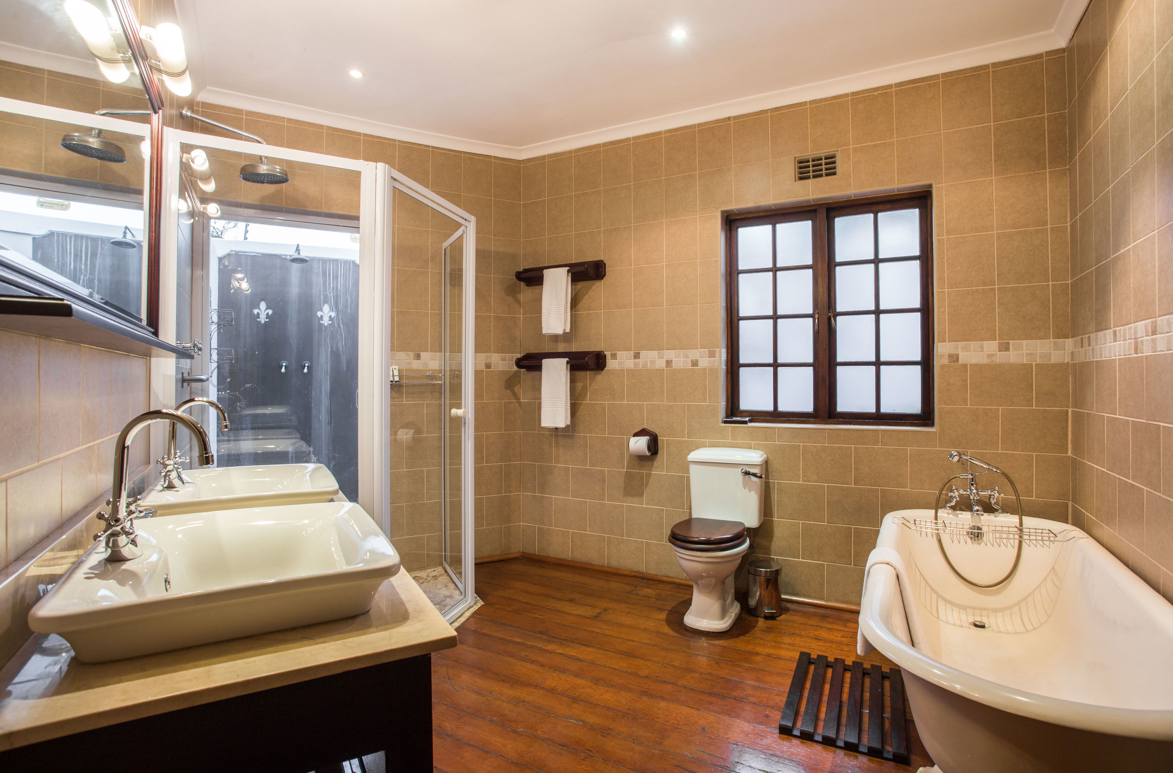 superior room, 1 king bed | bathroom | free toiletries, hair dryer, bathrobes, slippers