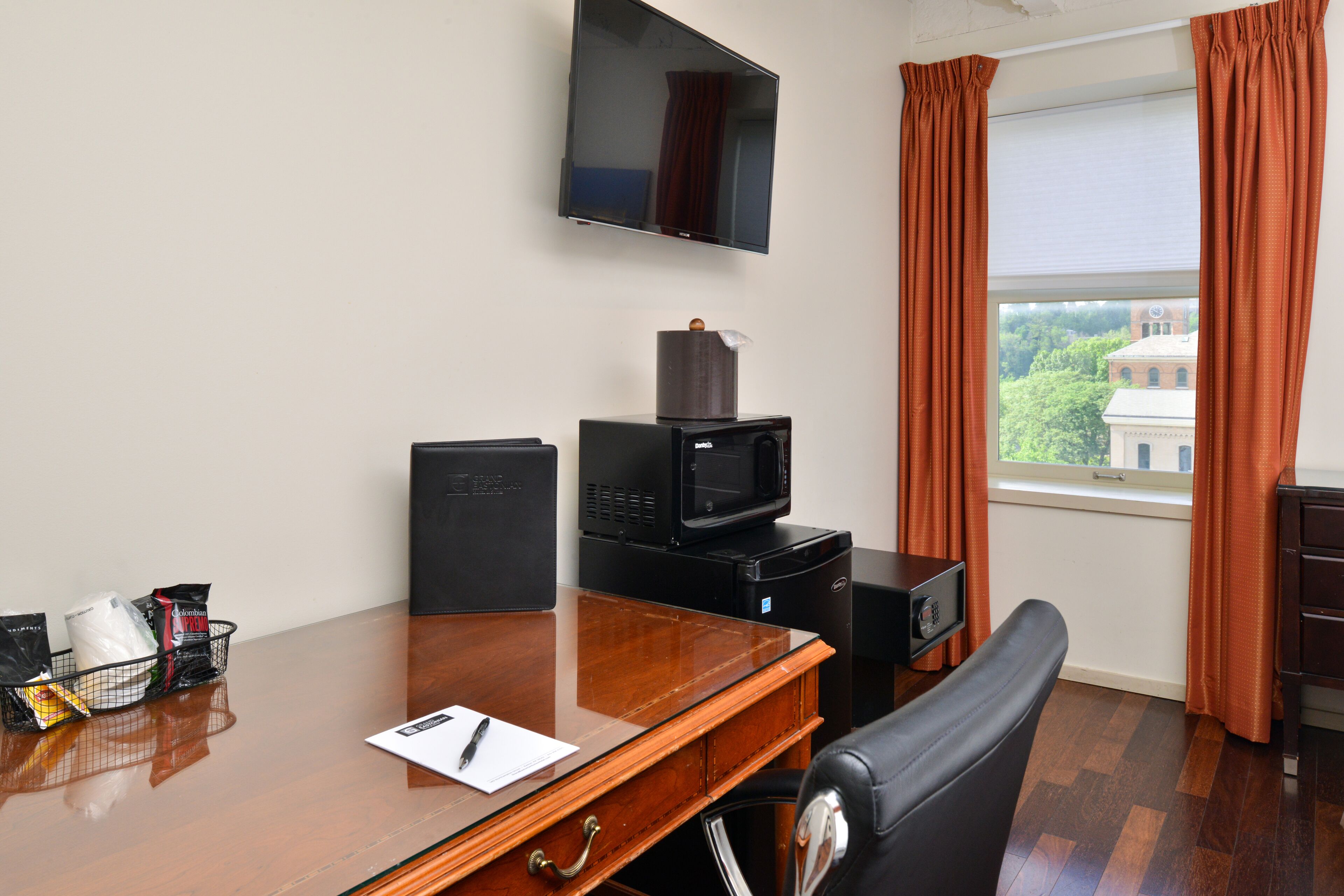 classic 2 queens - walk in shower | 2 bedrooms, premium bedding, in-room safe, iron/ironing board