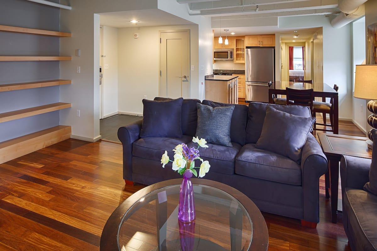 Executive Suite, 2 Bedrooms, River View | Premium bedding, in-room safe, iron/ironing board, free WiFi