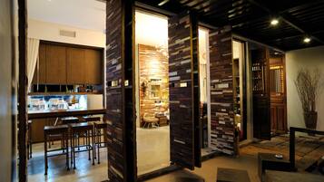 Overnatningsstedets indgangsparti