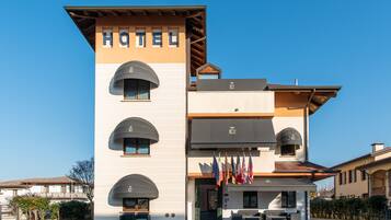 Majoituspaikan julkisivu