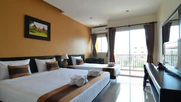 Superior Triple Room | Select Comfort beds, in-room safe, desk, blackout curtains