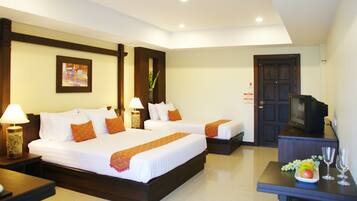Standard Triple Room | Select Comfort beds, in-room safe, desk, blackout curtains