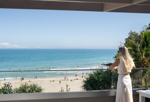 One Bedroom Beachfront Rooftop Terrace Apartment | Premium bedding, in-room safe, iron/ironing board, free WiFi