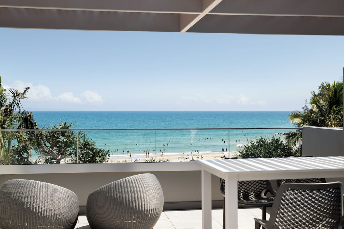 One Bedroom Beachfront Rooftop Terrace Apartment | Voorkant van accommodatie