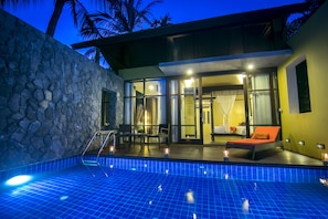 Villa, piscina privada, vistas parciales al mar | Piscina privada