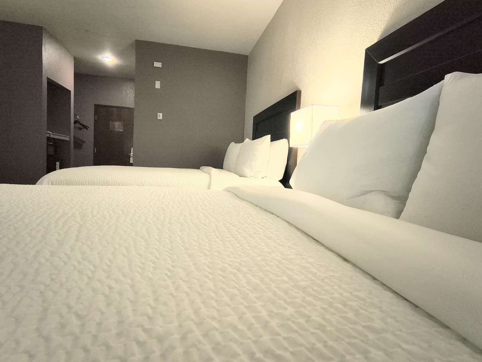 Pillow-top beds, iron/ironing board, free WiFi, bed sheets