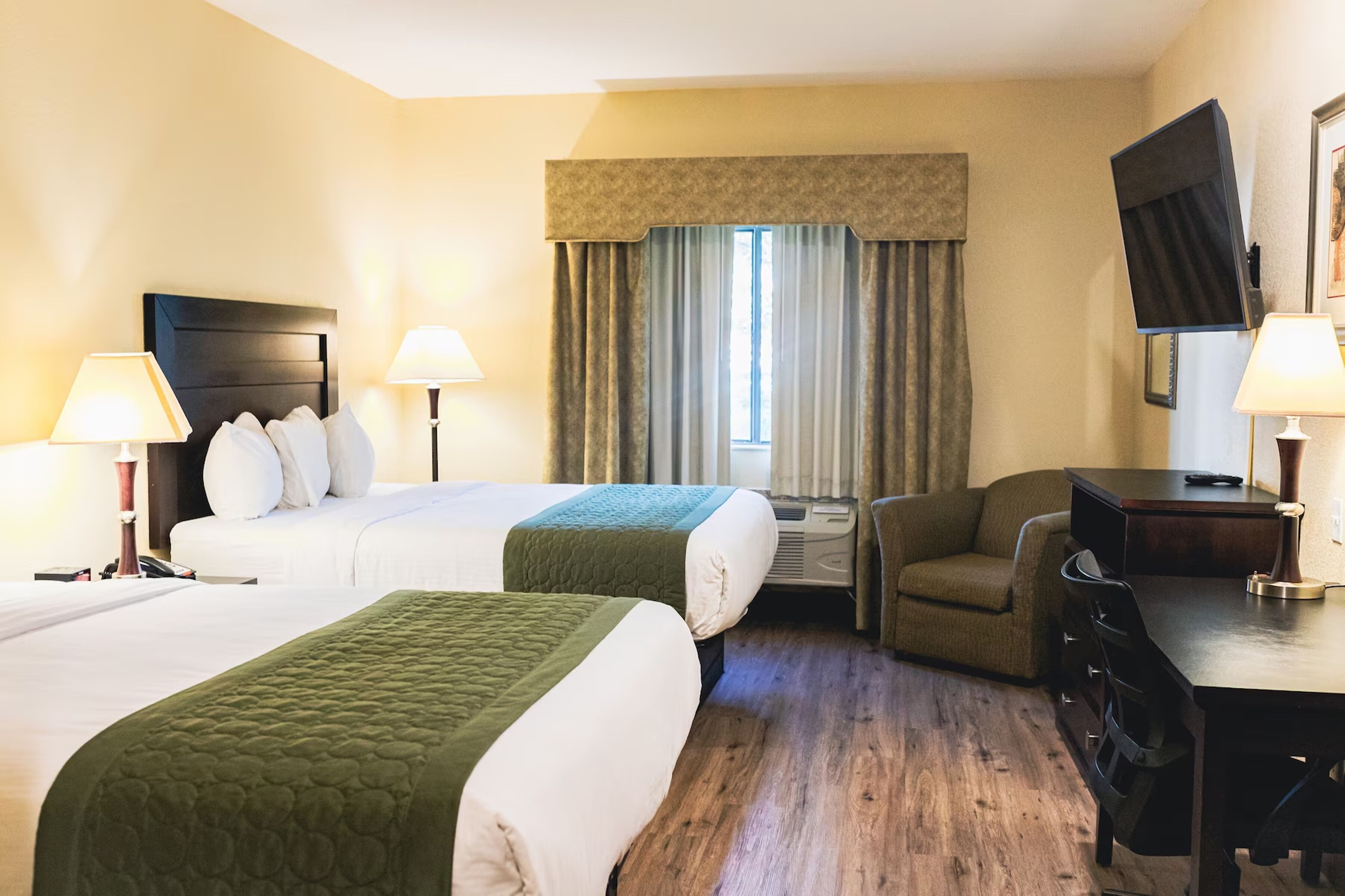 Pillow-top beds, iron/ironing board, free WiFi, bed sheets