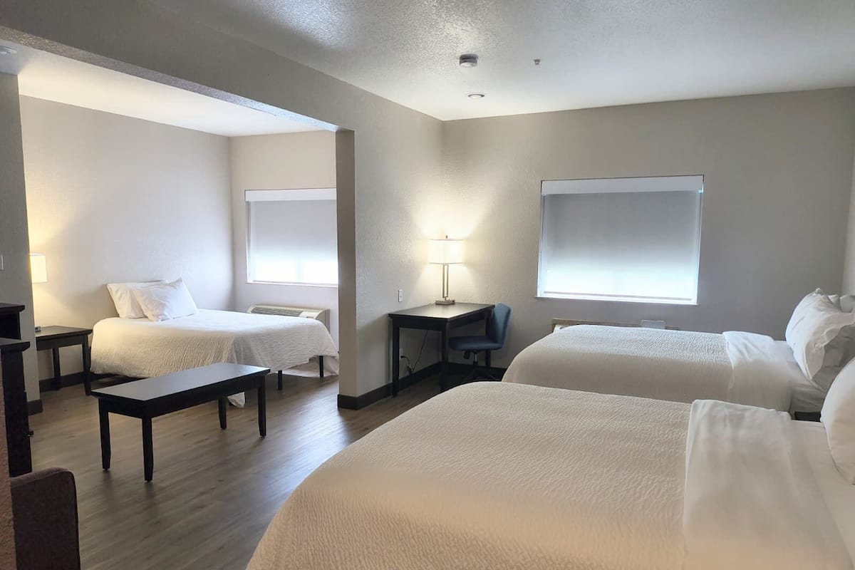 Pillow-top beds, iron/ironing board, free WiFi, bed sheets