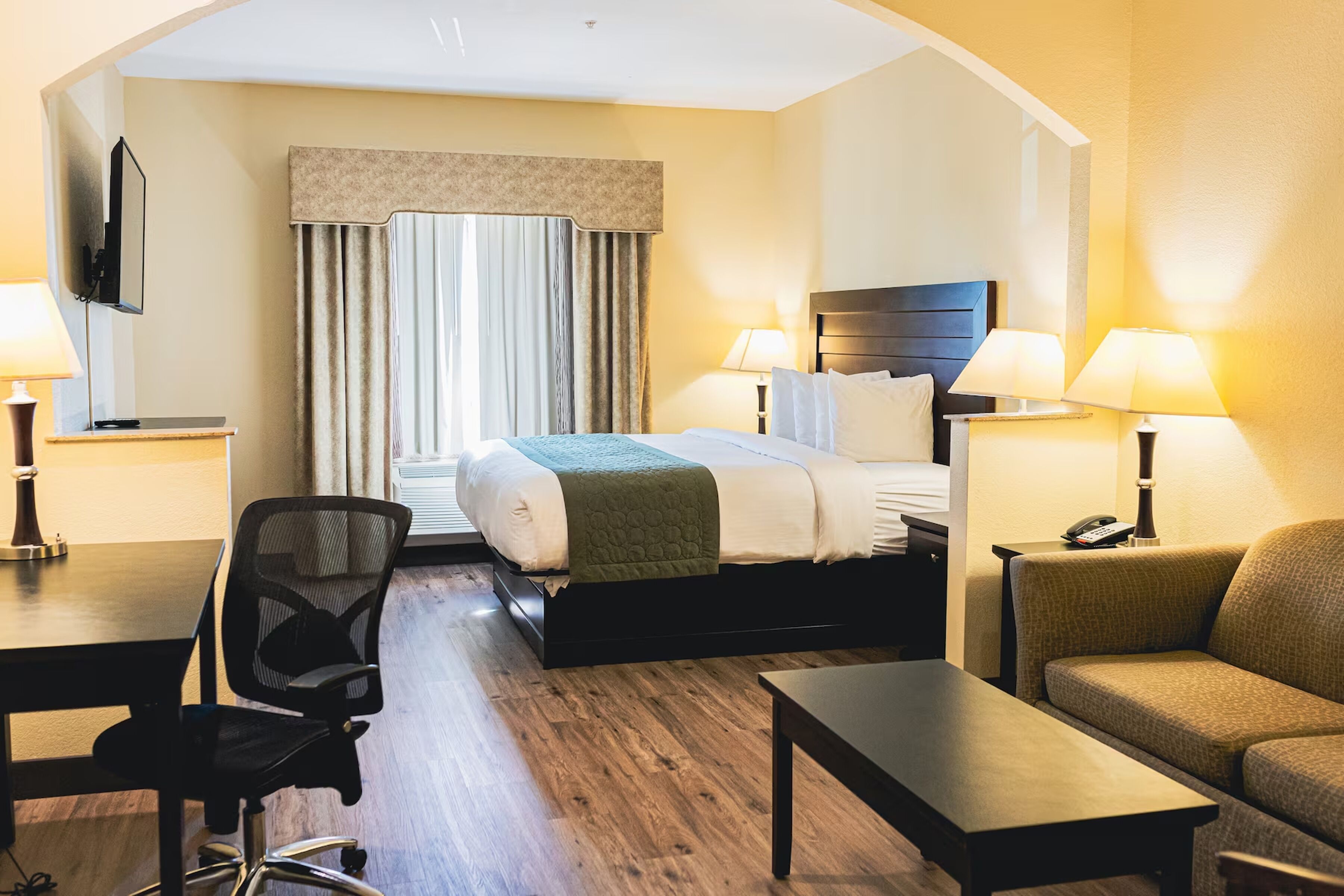 Pillow-top beds, iron/ironing board, free WiFi, bed sheets