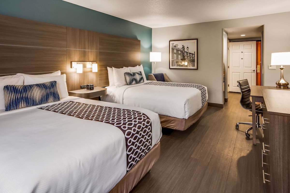 Premium bedding, pillowtop beds, in-room safe, desk