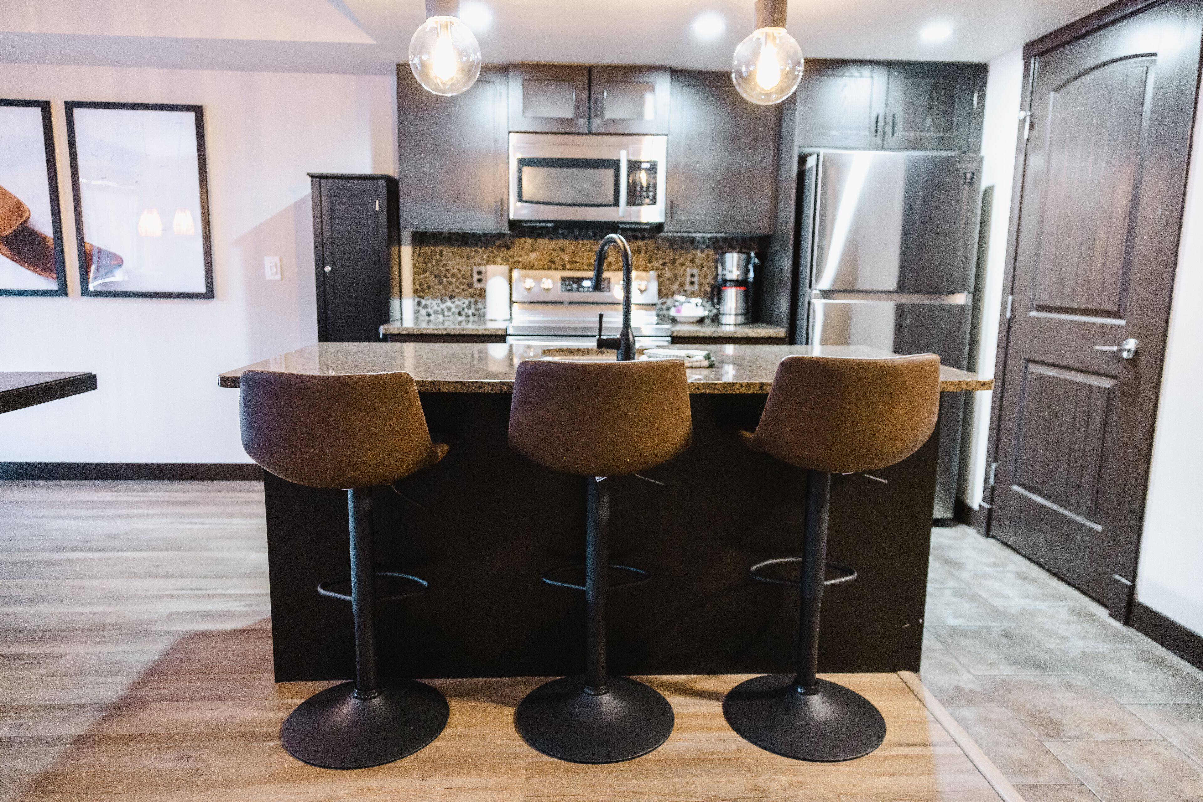 condo | private kitchen | fridge, microwave, oven, stovetop